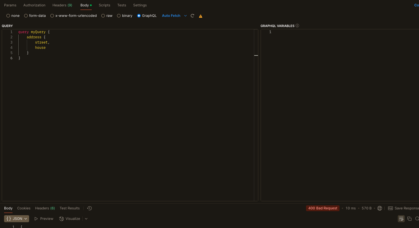 пример graphql запроса