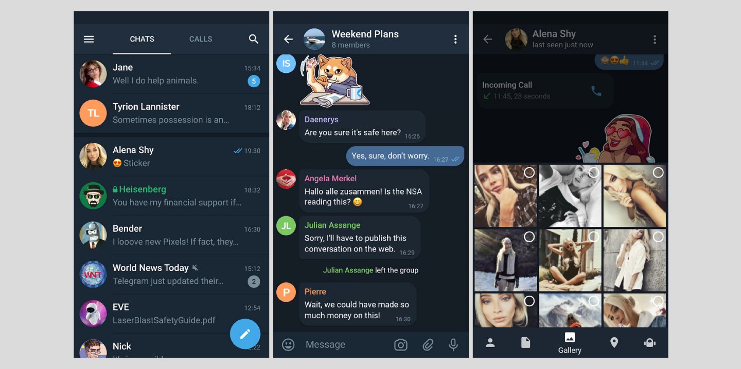Telegram на Android