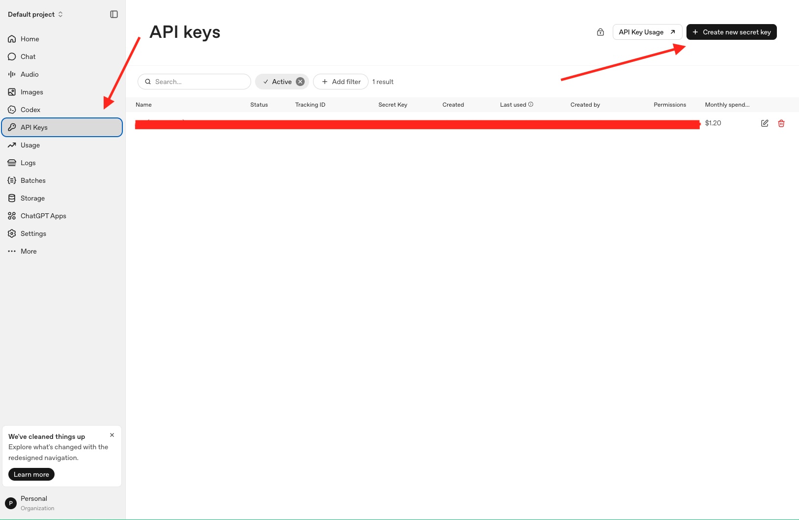где взять ключ для env OPENAI_API_KEY